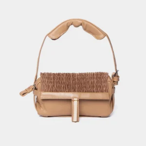 Borsa a mano Mariana Mendez sesamo baghette flatt small