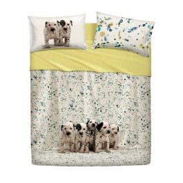 Completo Lenzuola copriletto Singolo marca Bassetti modello Funny Dog – 100% Cotone