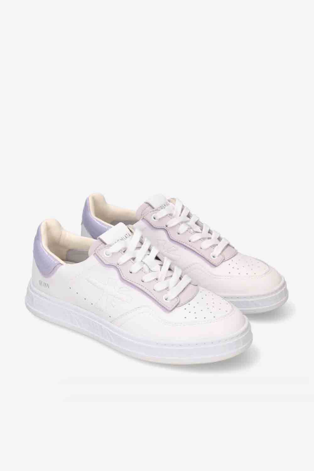 Sneakers Premiata color bianco e lilla quinnd 6322 - immagine 4