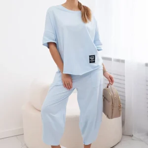 Tuta modello Japan a mezza manica colore celeste