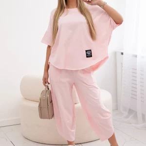 Tuta modello Japan a mezza manica colore rosa light