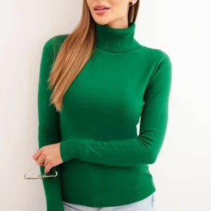 Maglie donna dolcevita a collo alto in morbida e caldo tessuto invernale