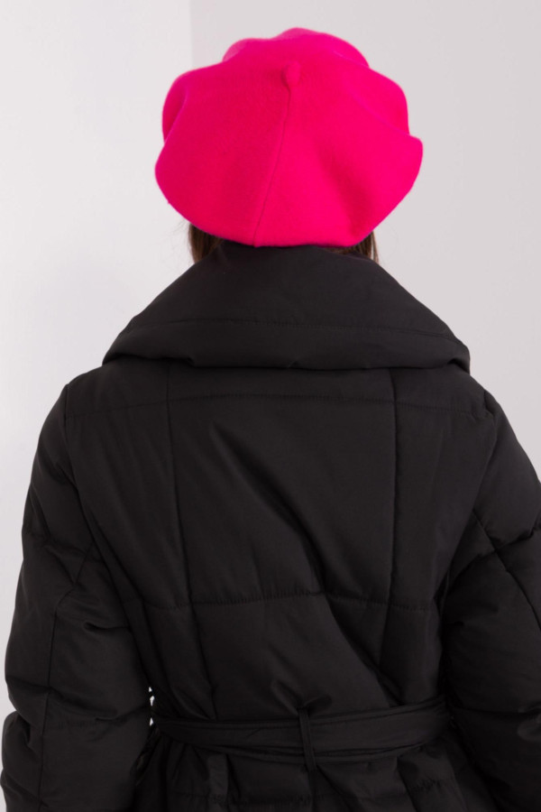 Cappello donna modello Basco colore fucsia in Tessuto Invernale – Eleganza Senza Tempo – - immagine 5