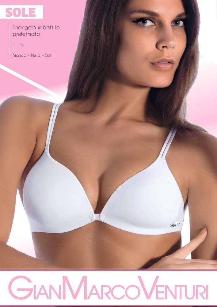 Reggiseno marca GianMarco Venturi Modello Sole – Triangolo Imbottito Senza Ferretto – Coppa B