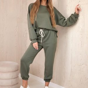 Tuta donna Winter collection modello New York serie Manhattan colore verde militare
