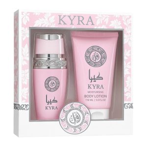Cofanetto KYRA Profumo & Body Lotion – Dupe Lattafa, Fascino Arabo