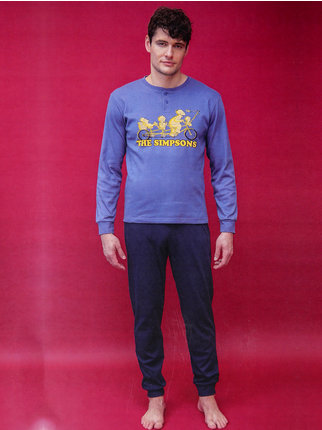 Pigiama uomo marca Sabor modello The Simpson in caldo cotone - immagine 2