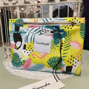 POCHETTE fantasia fenicotteri tucano