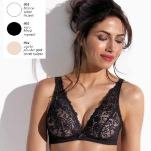 Reggiseno marca SièLei mod. Allure art. 2678 a triangolo in pizzo senza imbottitura e senza ferretto