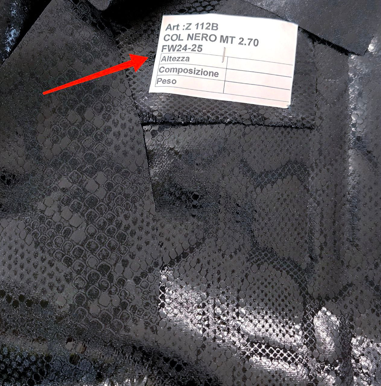 TUBINO PITONATO NERO - immagine 6