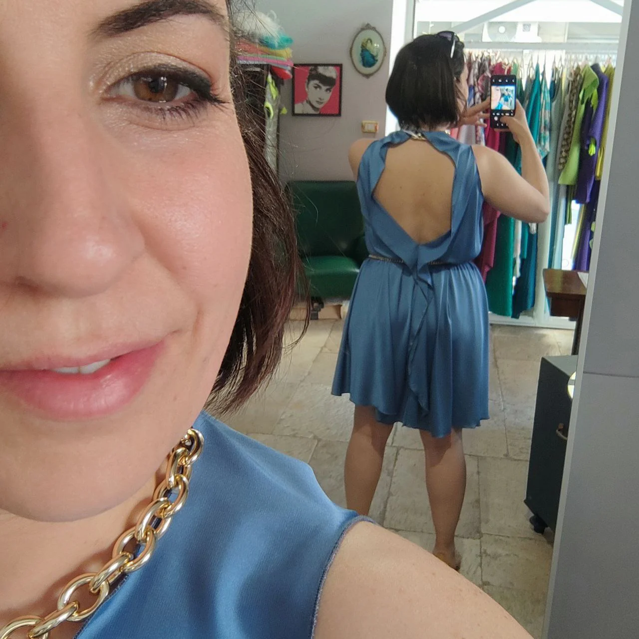 VESTITO DIAMANTE SATIN T.U. - immagine 4