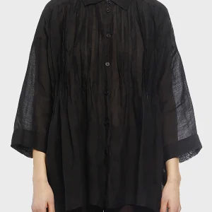 Camicia Virginia Bizzi nera vy1007