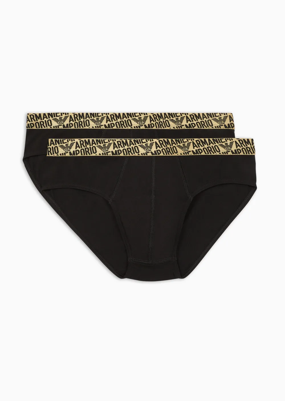 Bipack slip Emporio Armani serie oro in cotone elasticizzato - immagine 5